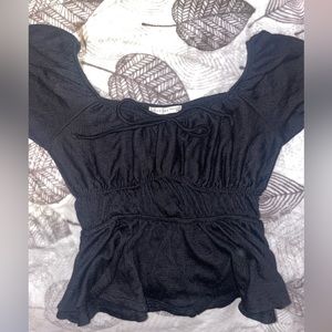 Black no crop tank top